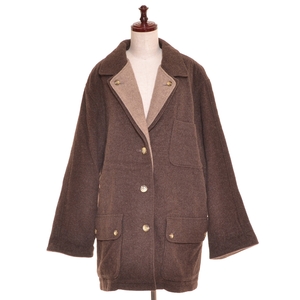 *465147 SCAPA Scapa look # jacket wool Layered jacket size 38 lady's Brown beige 