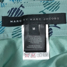 □294550 MARC BY MARC JACOBS マークバイマークジェイコブス □ワンピース シルクノースリーブワンピース フルーツ レディース ブルー_画像3