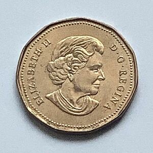 【希少品セール】カナダ エリザベス女王肖像デザイン 1ドル硬貨 2006年 1枚