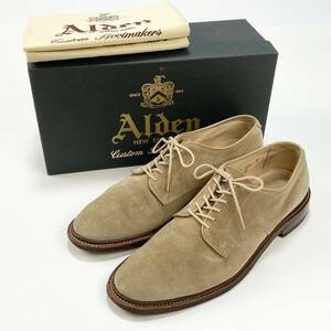 ALDEN x TASSELS / オールデン x タッセルズ 別注 プレーントゥ スエードシューズ アンライニング 29332F US8.5D SSM2425 バリーラスト