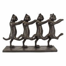 デザイン・トスカノ製 猫 ネコのコーラスライン キャッツ 鉄製風 彫刻 彫像/ Chorus Line Cats Cast Iron Statue（輸入品）_画像3