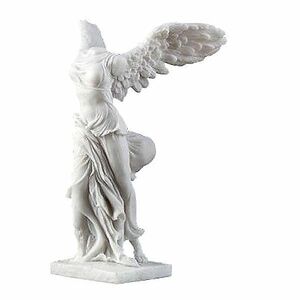 ルーブル美術館 サモトラケのニケ 翼のある勝利の女神 ナイキの彫刻 大理石風彫像 プレゼント 贈り物(輸入品