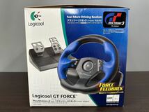 未使用品 Logicool ロジクール GT FORCE グランツーリスモ3 ステアリング コントローラー PS2 プレイステーション2_画像4