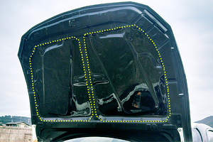 チャージスピード BRZ ZC6 E型 F型 G型 H型 ボンネットレインカバー FRP製 黒ゲル CHARGE SPEED BottomLine ボトムライン