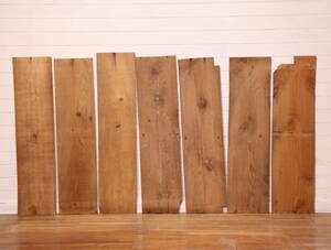 『古材 7枚セット』 No,341 松 マツ 足場板 床材 棚板 天板 古板 木工 時代物 アンティーク ヴィンテージ　フローリング DIY