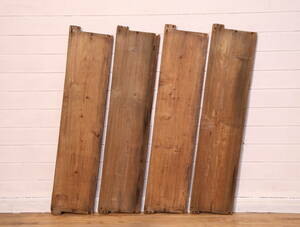 『古材 4枚セット』 No,343 杉 スギ 足場板 床材 棚板 天板 古板 木工 時代物 アンティーク ヴィンテージ　フローリング DIY