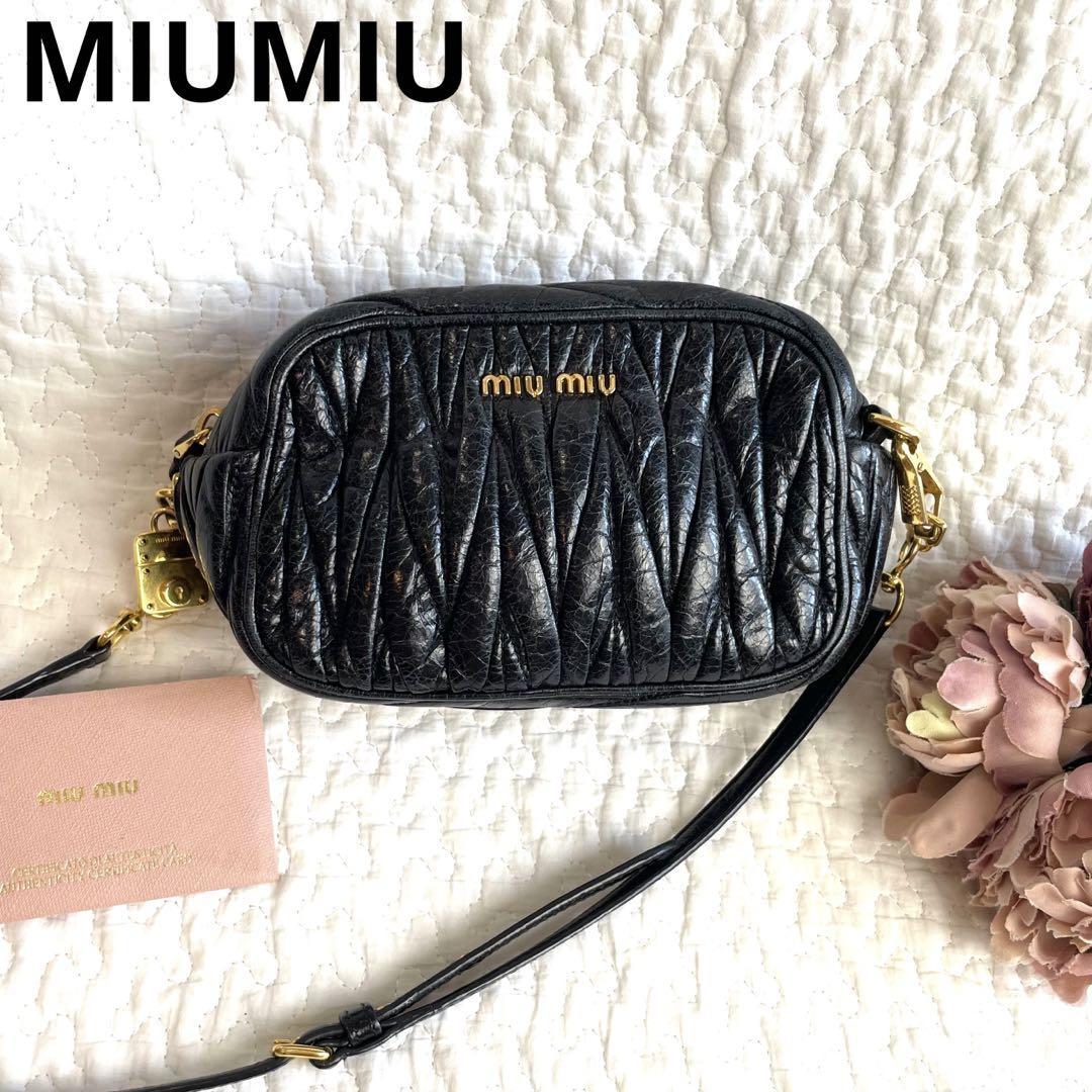 miumiu 猫柄ミニショルダー ピンク|PayPayフリマ