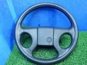 [B] rare!? VW original Volkswagen urethane steering wheel steering wheel Golf 2 GOLF2 old car retro 