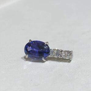 PT900 タンザナイト ダイヤモンド ペンダントトップの画像7