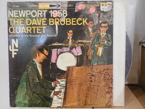 ○THE DAVE BRUBECK QUARTET/NEWPORT 1958 カナダ輸入盤LPレコード　CS 8082