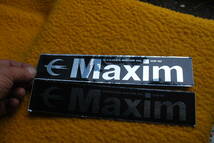 丸善モーターオイル　Maxim ステッカー２枚セット　未使用品　保存品_画像3