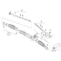 BMW E46 ステアリングタイロッドダストカバー ステアリングラックブーツ リペアキット 4点セット 318i 320i 323i 325i 328i 330i M3_画像2