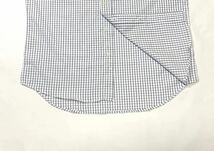 (未使用) JUST WELL // COOLBIZ 形態安定 半袖 チェック柄 シャツ・ワイシャツ (白) サイズ M_画像4
