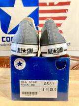 ★☆希少レア!converse ALL STAR ROCK グレー 6.5 25cm コンバース オールスター ロック メッシュ USA デッド ビンテージ 237☆★_画像3