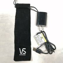 ヴィダル サスーン ヘアアイロン モバイルストレートアイロン USB給電式 海外対応 2段階温度調節 ポーチ付 ピンク VSI-1050/PJ 中古 a08912_画像7