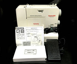 TOYOTA QB1 type QB830 sewing machine used instructions * video attaching 