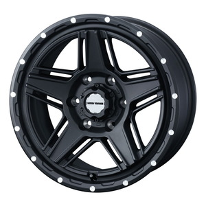 ウェッズ アドベンチャー マッドヴァンス07 (フルマットブラック) アルミホイール1本 プラド ハイラックス 17×8.0J 6H PCD139.7 +20