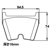 ACRE アクレ ブレーキパッド リアルレーシング 前後セット アウディ R8スパイダー 42CMPF H24.4～H25.4 4WD 5.2L_画像2