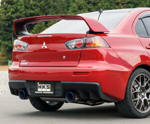 HKS マフラー Super Turbo Muffler ランサーエボリューションX CBA-CZ4A 4B11(TURBO 07/10-15/09 個人宅不可 離島は要確認