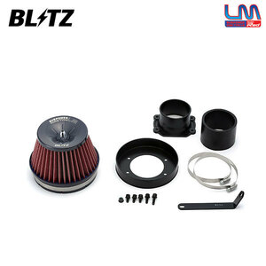 BLITZ ブリッツ サスパワー コアタイプLM レッド エアクリーナー クレスタ JZX100 H8.9～ 1JZ-GTE