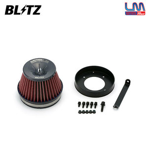 BLITZ ブリッツ サスパワー コアタイプLM レッド エアクリーナー スカイライン CPV35 H15.1～H18.11 VQ35DE