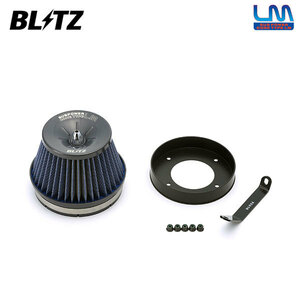 BLITZ ブリッツ サスパワー コアタイプLM ブルー エアクリーナー シルビア S15 H11.1～ SR20DE NA
