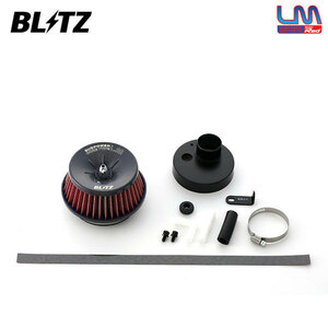 BLITZ ブリッツ サスパワー コアタイプLM レッド エアクリーナー NV100クリッパー DR17V H27.3～ R06A ターボ