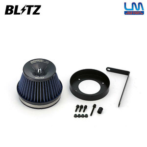 BLITZ ブリッツ サスパワー コアタイプLM ブルー エアクリーナー レガシィB4 BE5 H10.12～H13.5 EJ206/EJ208 ターボ