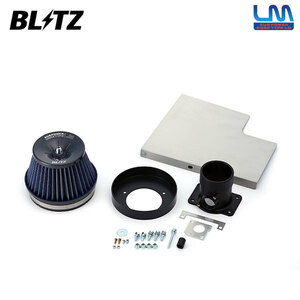 BLITZ ブリッツ サスパワー コアタイプLM ブルー エアクリーナー レガシィB4 BM9 H21.5～ EJ25 ターボ