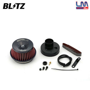 BLITZ ブリッツ サスパワー コアタイプLM レッド エアクリーナー ミラ L700S L710S H10.10～H14.12 EF-DET ターボ