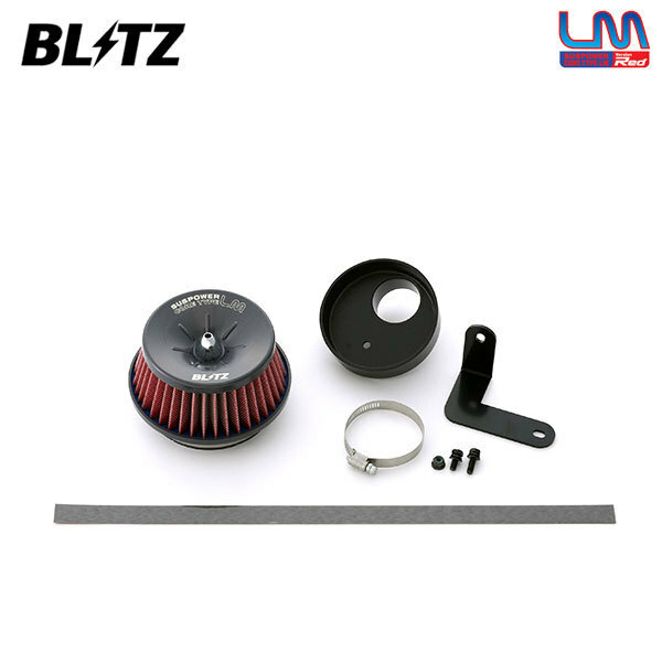 BLITZ ブリッツ サスパワー コアタイプLM レッド エアクリーナー コペン LA400K H26.6～ KF ターボ ローブ