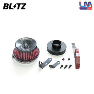 BLITZ ブリッツ サスパワー コアタイプLM レッド エアクリーナー タントカスタム LA650S LA660S R1.7～ KF ターボ