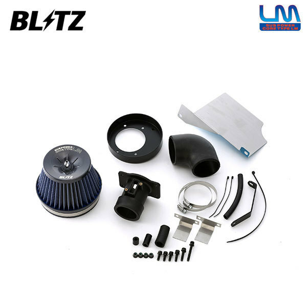 BLITZ ブリッツ サスパワー コアタイプLM ブルー エアクリーナー フィットハイブリッド GP4 H24.5～H25.9 LEA RS