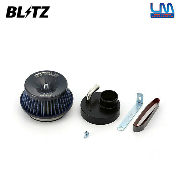 BLITZ ブリッツ サスパワー コアタイプLM ブルー エアクリーナー ワゴンR CT21S CV21S H7.2～H10.10 F6A ターボ