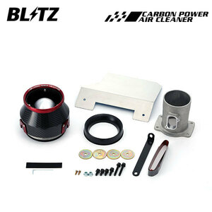 BLITZ ブリッツ カーボンパワーエアクリーナー BMW ミニ (F56) DBA-XM20 H26.4～ B48A20A AT/MT クーパーS