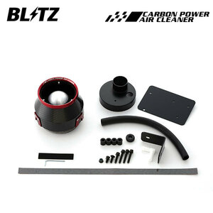 BLITZ ブリッツ カーボンパワーエアクリーナー スペーシアギア MK53S H30.12～ R06A ターボ 2WD/4WD