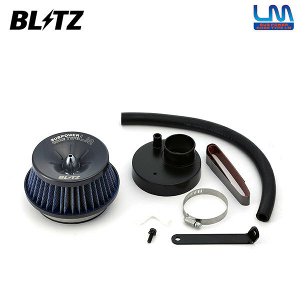 BLITZ ブリッツ サスパワー コアタイプLM ブルー エアクリーナー ワゴンRスティングレー MH23S H20.9～H24.9 K6A ターボ