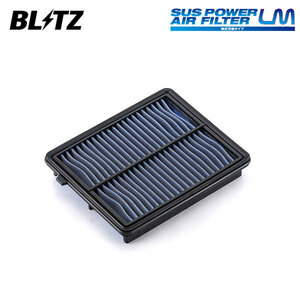 BLITZ ブリッツ サスパワー エアフィルター LM SH-696B N-BOXスラッシュ JF1 H26.12～ S07A ターボ FF 17220-R9H-003