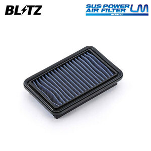 BLITZ ブリッツ サスパワー エアフィルター LM SD-65B プレオカスタム L275F H22.4～ KF-DET FF 17801-B2070