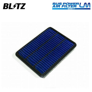 BLITZ ブリッツ サスパワー エアフィルター LM ST-169B ランドクルーザープラド KDJ120W H16.8～H19.7 1KD-FTV 4WD 17801-30040