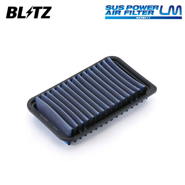 BLITZ ブリッツ サスパワー エアフィルター LM SS-23B アルト HA23V H14.4～H16.9 K6A NA 13780-83G00