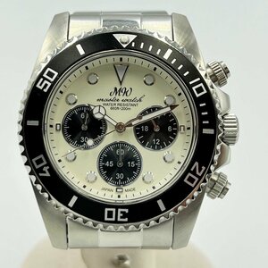 MASTER WATCH MW-002 腕時計＜時計＞マスターウォッチ MW クロノグラフ ブラックベゼル メンズ ファッション クォーツ