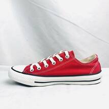 人気★CONVERSE★24.5cm ローカットスニーカー コンバース ネクスター レディース 赤 レッド ビックロゴ 6ホールシューズ 靴 S499_画像2