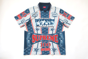 (L)Supreme Por Ciento Soccer Jerseyシュプリームサッカージャージ半袖シャツNavy