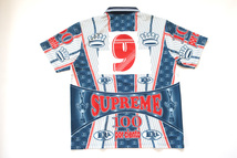 (L)Supreme Por Ciento Soccer Jerseyシュプリームサッカージャージ半袖シャツNavy_画像4