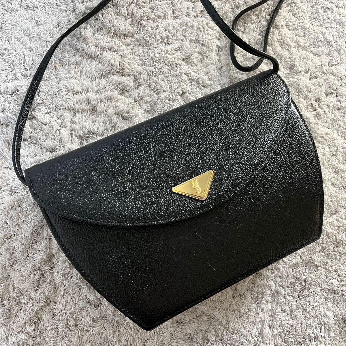 最高級 クロコ型押し】YSL イヴサンローラン ショルダーバッグ 内側総
