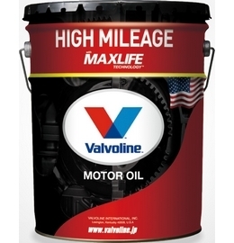 送料無料！　Valvoline　HIGH MILEAGE　バルボリン ハイマイレージ　SN-PLUS　20W-50　部分合成油　SYNTHETIC BLEND　20Lペール缶