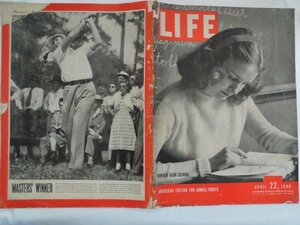 LIFE Magazine APRIL 22, 1946　OVERSEAS EDITION FOR ARMED FORCES　雑誌　ライフ　昭和21年