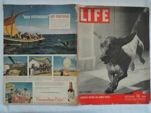 LIFE Magazine OCTOBER 14, 1946　OVERSEAS EDITION FOR ARMED FORCES　雑誌　ライフ　昭和21年