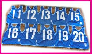  новый товар moltenmoru тонн детский Junior bib s11 номер ~20 номер полосный номер 10 шт. комплект синий blue футбол футзал Children's Meeting bare- баскетбол рука 